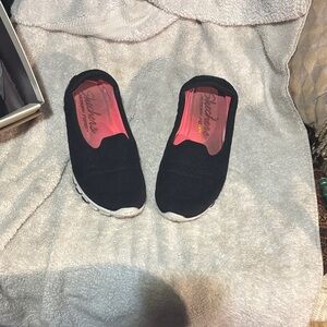 Skechers Black and Pink Kids Sneakers